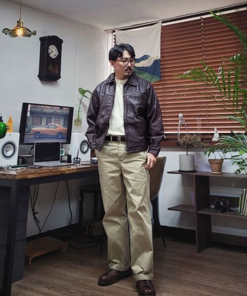 FRIZMWORKS(フリズムワークス)の「DESTROYED COWHIDE LEATHER JACKET _ WASHED BROWN(ライダースジャケット・メンズ・その他・LARGE/X-LARGE/SMALL/MEDIUM)」の15枚目の写真