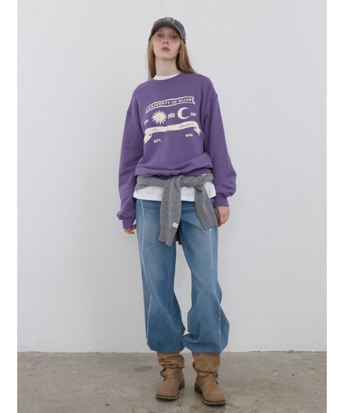 Kijun(キジュン)の「Sun Moon Pullover UNISEX Purple(スウェット・レディース・その他・SMALL/MEDIUM/LARGE)」の5枚目の写真