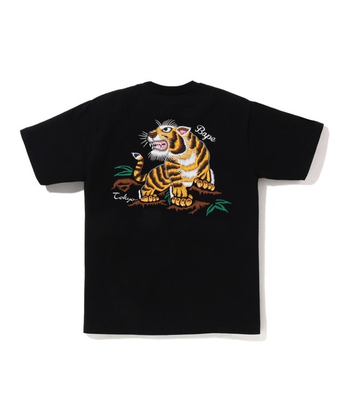 A BATHING APE(アベイシングエイプ)の「TIGER SOUVENIR TEE(Tシャツ/カットソー・メンズ・ブラック/ホワイト・SMALL/X-LARGE/MEDIUM/LARGE/XX-LARGE)」の4枚目の写真