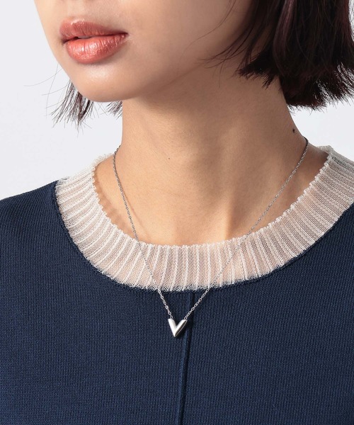 PAGEBOY（ページボーイ）の「ハートチェーンネックレス（ネックレス・レディース・ゴールド/シルバー・FREE）」の5枚目の写真