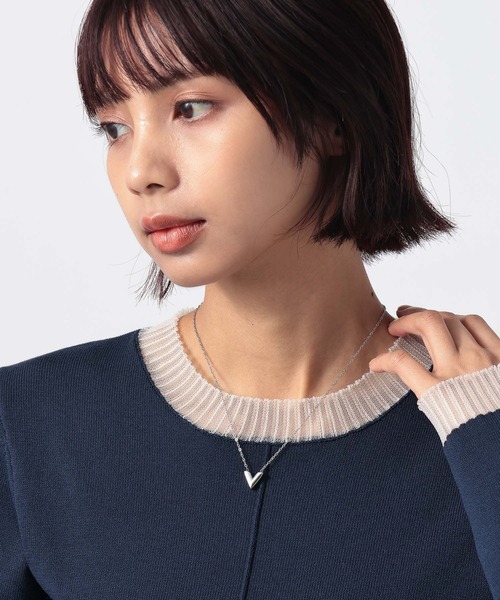 PAGEBOY（ページボーイ）の「ハートチェーンネックレス（ネックレス・レディース・ゴールド/シルバー・FREE）」の3枚目の写真