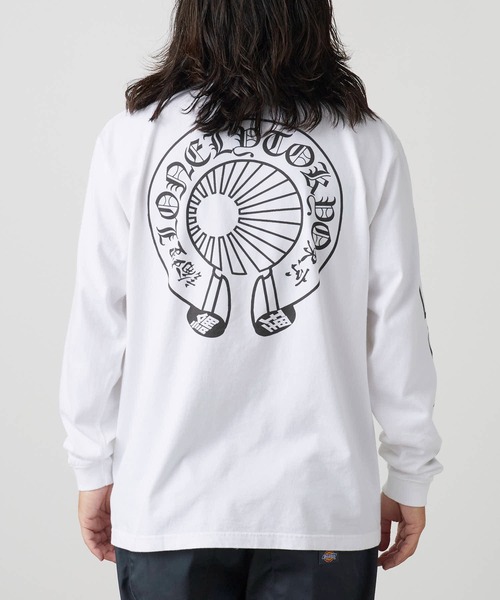 LONELY/論理(ロンリー)の「LONELY(論理)/ロンリー "LONELY HEARTS" HEAVY OZ LONG SLEEVE ヘビーウェイト クルーネックロンT(Tシャツ/カットソー・メンズ・ホワイト/ブラック・L/XL/XXL)」の9枚目の写真