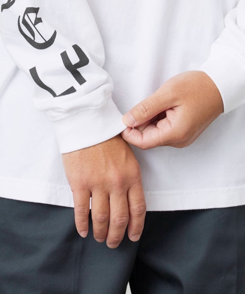 LONELY/論理(ロンリー)の「LONELY(論理)/ロンリー "LONELY HEARTS" HEAVY OZ LONG SLEEVE ヘビーウェイト クルーネックロンT(Tシャツ/カットソー・メンズ・ホワイト/ブラック・L/XL/XXL)」の5枚目の写真