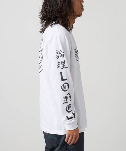 LONELY/論理(ロンリー)の「LONELY(論理)/ロンリー "LONELY HEARTS" HEAVY OZ LONG SLEEVE ヘビーウェイト クルーネックロンT(Tシャツ/カットソー・メンズ・ホワイト/ブラック・L/XL/XXL)」の10枚目の写真