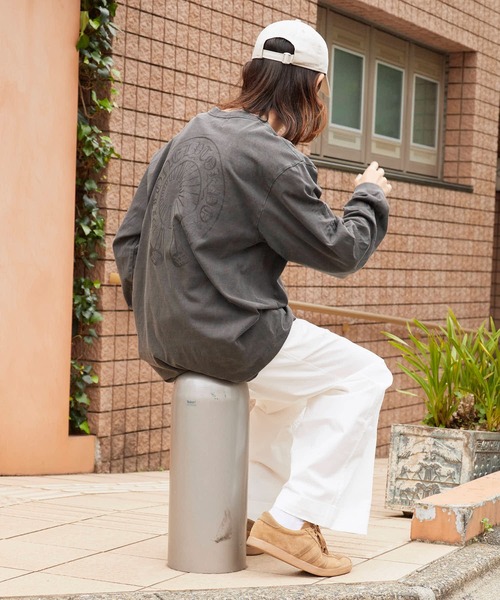 LONELY/論理(ロンリー)の「LONELY(論理)/ロンリー "LONELY HEARTS" HEAVY OZ LONG SLEEVE ヘビーウェイト クルーネックロンT(Tシャツ/カットソー・メンズ・ホワイト/ブラック・L/XL/XXL)」の14枚目の写真