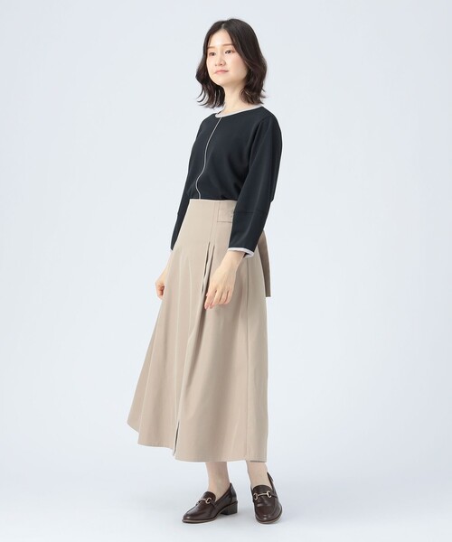 BEAMS HEART(ビームスハート)の「バイカラー ライン プルオーバー(Tシャツ/カットソー・レディース・ブラウン系その他2/オフホワイト/ネイビー・FREE)」の17枚目の写真