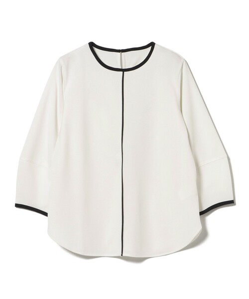 BEAMS HEART(ビームスハート)の「バイカラー ライン プルオーバー(Tシャツ/カットソー・レディース・ブラウン系その他2/オフホワイト/ネイビー・FREE)」の21枚目の写真