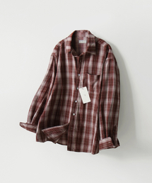 MOOD INSIDE（ムードインサイド）の「ポールプレイドチェックシャツ_Red（シャツ/ブラウス）」
