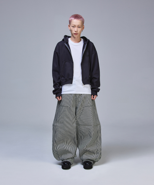 SCALLYWAG（スカリーワグ）の「ダブルニー バギー カーペンター 生地デニム[ストライプ]（デニムパンツ・レディース・その他・MEDIUM/X-LARGE/LARGE/SMALL）」の12枚目の写真