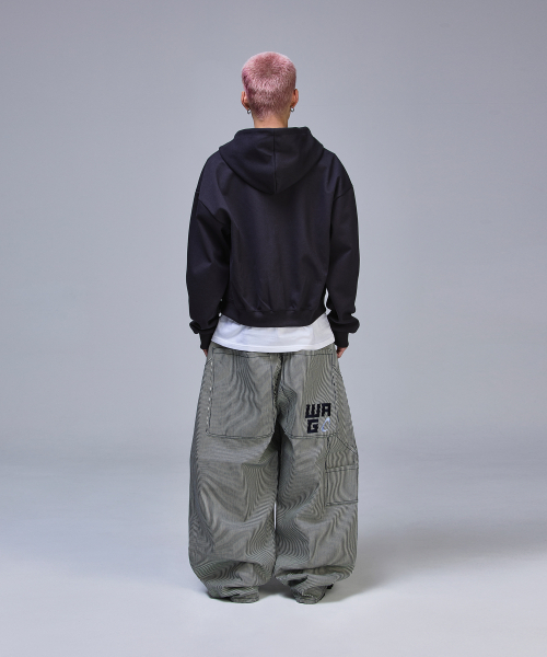 SCALLYWAG（スカリーワグ）の「ダブルニー バギー カーペンター 生地デニム[ストライプ]（デニムパンツ・レディース・その他・MEDIUM/X-LARGE/LARGE/SMALL）」の5枚目の写真