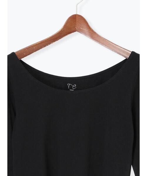 Te chichi（テチチ）の「ヘルスヒートインナー(バレエネック)（Tシャツ/カットソー・レディース・オフホワイト/ブラック・F）」の10枚目の写真