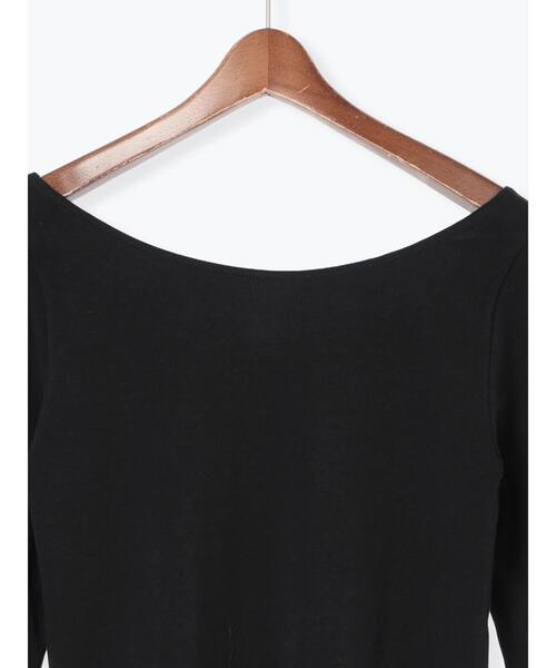 Te chichi（テチチ）の「ヘルスヒートインナー(バレエネック)（Tシャツ/カットソー・レディース・オフホワイト/ブラック・F）」の13枚目の写真