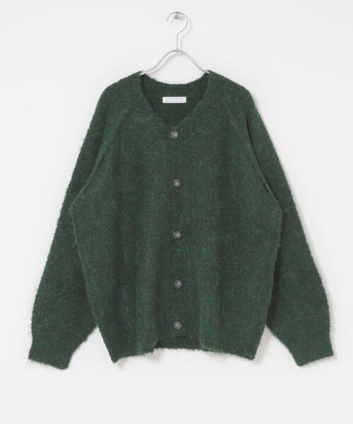 SENSE OF PLACE by URBAN RESEARCH（センスオブプレイスバイアーバンリサーチ）の「ブークレVネックカーディガン（カーディガン/ボレロ・メンズ・ライトベージュ/グリーン/チャコールグレー/レッド・MEDIUM/LARGE）」の10枚目の写真
