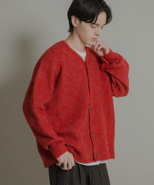 SENSE OF PLACE by URBAN RESEARCH（センスオブプレイスバイアーバンリサーチ）の「ブークレVネックカーディガン（カーディガン/ボレロ・メンズ・ライトベージュ/グリーン/チャコールグレー/レッド・MEDIUM/LARGE）」の19枚目の写真