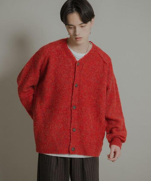 SENSE OF PLACE by URBAN RESEARCH（センスオブプレイスバイアーバンリサーチ）の「ブークレVネックカーディガン（カーディガン/ボレロ・メンズ・ライトベージュ/グリーン/チャコールグレー/レッド・MEDIUM/LARGE）」の20枚目の写真