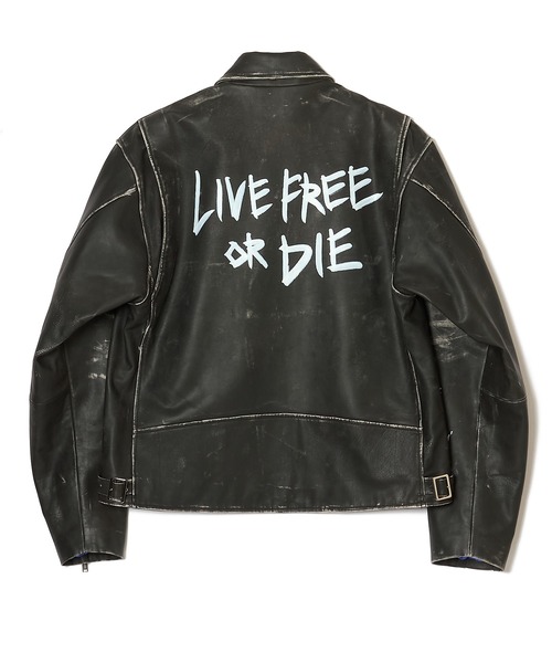 セール】GRAPHIC RIDERS JACKET / COW LEATHER（ライダースジャケット