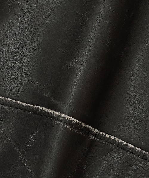 セール】GRAPHIC RIDERS JACKET / COW LEATHER（ライダースジャケット