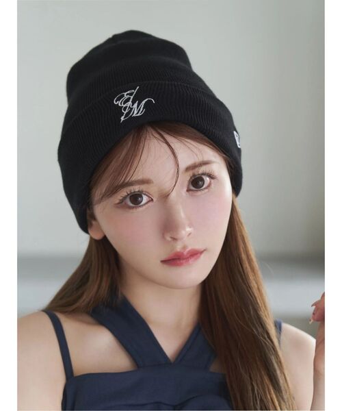 NEW ERA(ニューエラ)の「【NEW ERA×EATME】E/Mロゴニットキャップ(ニットキャップ/ビーニー・レディース・ブラック・FREE)」の3枚目の写真