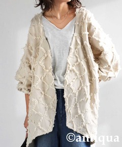 セール】FLOWER SHEER JACQUARD JACKET（その他アウター）｜CLANE