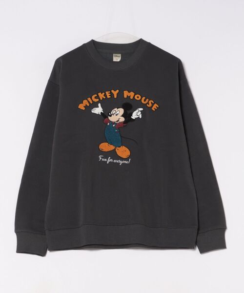 Disney(ディズニー)の「【 Disney 】 裏起毛サガラ刺繍 クルーネックスウェット 25W11(スウェット・レディース・スミクロ・MEDIUM/LARGE/X-LARGE)」の1枚目の写真