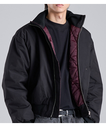 BUTTON SEOUL（ボタンソウル）の「Stand Collar Blouson Crop Jacket (Black)（MA-1・メンズ）」