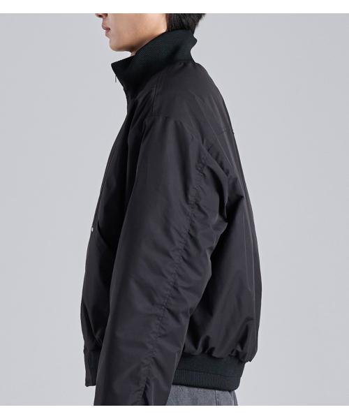 BUTTON SEOUL（ボタンソウル）の「スタンドカラー ブルゾン クロップジャケット (ブラック)（ブルゾン・メンズ・その他・MEDIUM/LARGE/X-LARGE）」の8枚目の写真