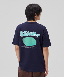 [ビニュ]コットンルーズフィット半袖Tシャツ_スペースネイビー
