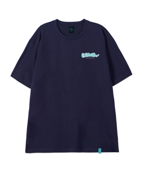 ASTRAL PROJECTION（アストラルプロジェクション）の「[ビニュ]コットンルーズフィット半袖Tシャツ_スペースネイビー（Tシャツ/カットソー・メンズ・その他・LARGE/MEDIUM/X-LARGE/XX-LARGE）」の2枚目の写真