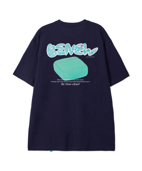 ASTRAL PROJECTION（アストラルプロジェクション）の「[ビニュ]コットンルーズフィット半袖Tシャツ_スペースネイビー（Tシャツ/カットソー・メンズ・その他・LARGE/MEDIUM/X-LARGE/XX-LARGE）」の3枚目の写真