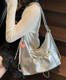 Anchor Smith（アンカー スミス）の「【NuNuNa】2WAY 合成皮革ドロストポケットショルダーバッグ/バックパック（ショルダーバッグ）」