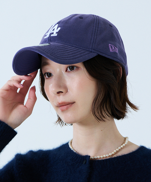 REMI RELIEF（レミレリーフ）の「【REMI RELIEF x NEW ERA(LA) 】9TWENTY ロサンゼルス・ドジャース / スウェットキャップ（キャップ・レディース・ネイビー/グレー・フリー）」の2枚目の写真