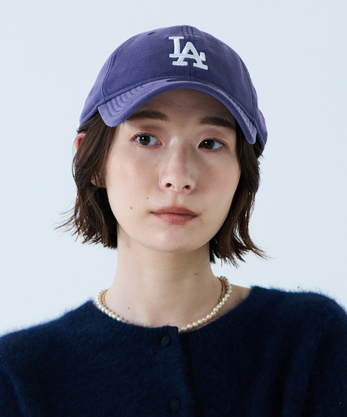 REMI RELIEF（レミレリーフ）の「【REMI RELIEF x NEW ERA(LA) 】9TWENTY ロサンゼルス・ドジャース / スウェットキャップ（キャップ・レディース・ネイビー/グレー・フリー）」の3枚目の写真