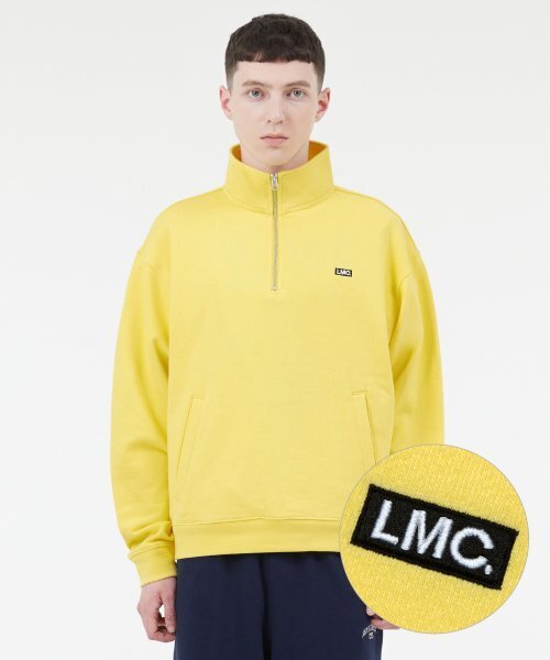 LMCの「BOX QUARTER ZIP SWEATSHIRT light yellow(スウェット・レディース・その他・LARGE/SMALL/MEDIUM)」の1枚目の写真