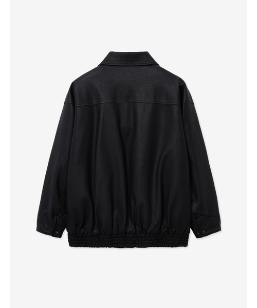 LADY VOLUME(レディーボリューム)の「VINTAGE WASHED LEATHER PADDING PARKA_BLACK(ダウンジャケット/コート・レディース・その他・FREE)」の6枚目の写真