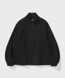 WOOL HARRINGTON JACKET (BLACK)