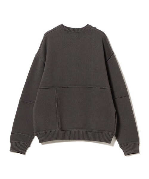 BEAMS(ビームス)の「5ゲージ パネル クルーネック ニット(ニット/セーター・メンズ・ブルー系その他/ブラック系その他4・S/M/L/XL)」の11枚目の写真