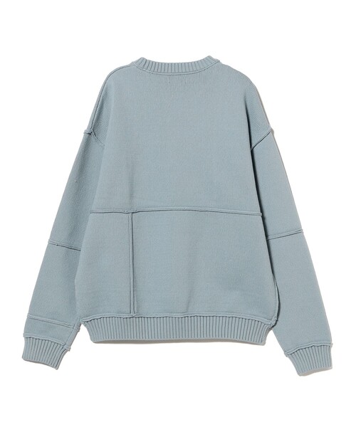 BEAMS(ビームス)の「5ゲージ パネル クルーネック ニット(ニット/セーター・メンズ・ブルー系その他/ブラック系その他4・S/M/L/XL)」の5枚目の写真