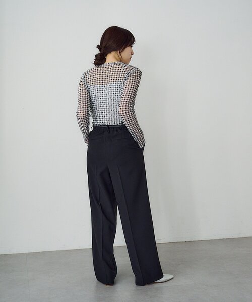 SHENERY(シーナリー)の「トロタックワイドパンツ(その他パンツ・レディース・ベージュ/ブラック/ローズ・38/36)」の6枚目の写真