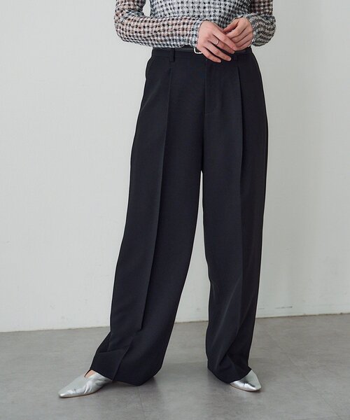 SHENERY(シーナリー)の「トロタックワイドパンツ(その他パンツ・レディース・ベージュ/ブラック/ローズ・38/36)」の10枚目の写真