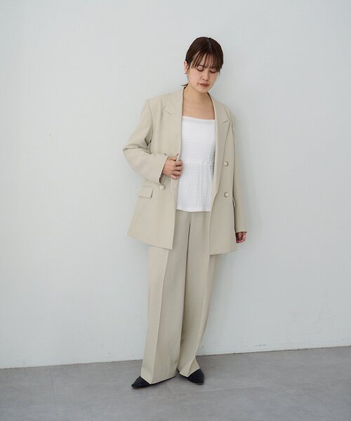 SHENERY(シーナリー)の「トロタックワイドパンツ(その他パンツ・レディース・ベージュ/ブラック/ローズ・38/36)」の16枚目の写真