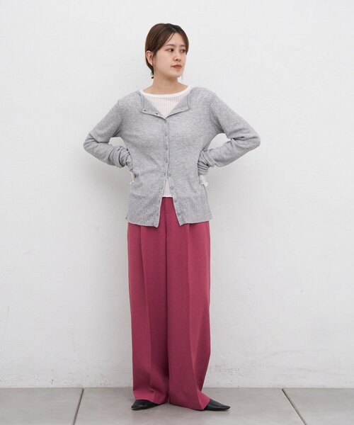 SHENERY(シーナリー)の「トロタックワイドパンツ(その他パンツ・レディース・ベージュ/ブラック/ローズ・38/36)」の22枚目の写真