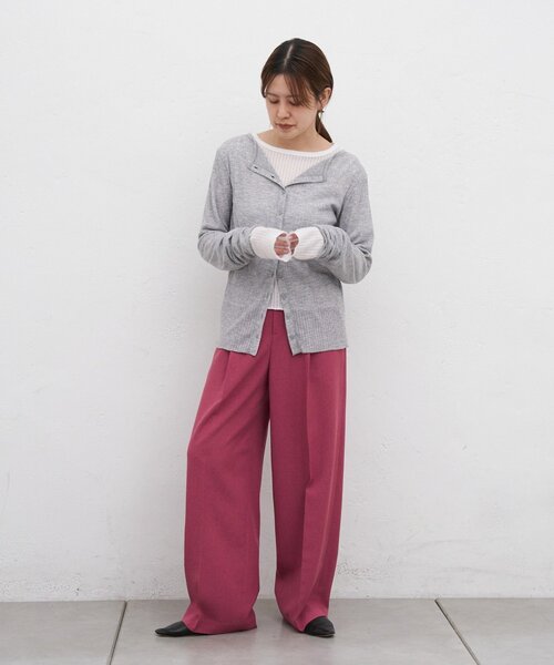 SHENERY(シーナリー)の「トロタックワイドパンツ(その他パンツ・レディース・ベージュ/ブラック/ローズ・38/36)」の21枚目の写真