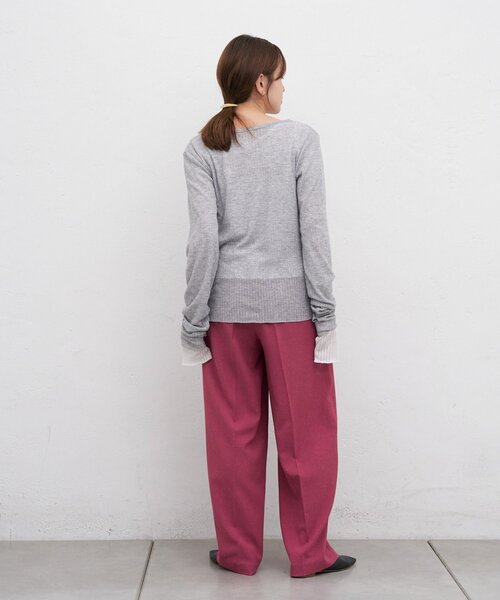 SHENERY(シーナリー)の「トロタックワイドパンツ(その他パンツ・レディース・ベージュ/ブラック/ローズ・38/36)」の18枚目の写真