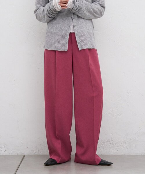 SHENERY(シーナリー)の「トロタックワイドパンツ(その他パンツ・レディース・ベージュ/ブラック/ローズ・38/36)」の17枚目の写真