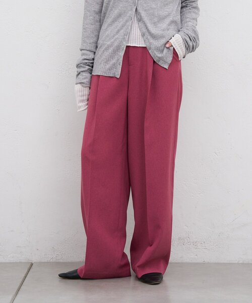 SHENERY(シーナリー)の「トロタックワイドパンツ(その他パンツ・レディース・ベージュ/ブラック/ローズ・38/36)」の15枚目の写真