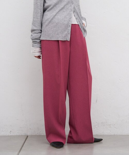 SHENERY(シーナリー)の「トロタックワイドパンツ(その他パンツ・レディース・ベージュ/ブラック/ローズ・38/36)」の12枚目の写真