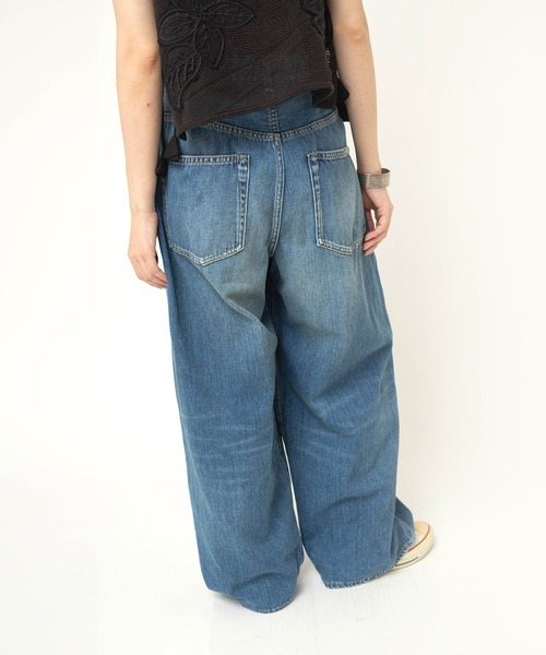 RNA-N（アールエヌエーエヌ）の「R4420 タックルーズデニム（デニムパンツ・レディース・ライトインディゴブルー・FREE）」の20枚目の写真