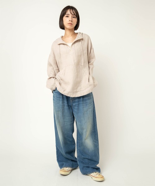 RNA-N（アールエヌエーエヌ）の「R4420 タックルーズデニム（デニムパンツ・レディース・ライトインディゴブルー・FREE）」の7枚目の写真