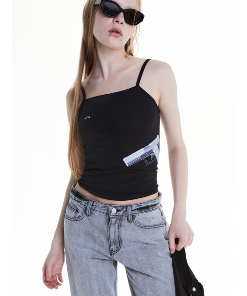 WHOLE PAPER(ホールペーパー)の「ガンX線スリーブレス(ブラック)(Tシャツ/カットソー・レディース・その他・MEDIUM/SMALL)」の3枚目の写真