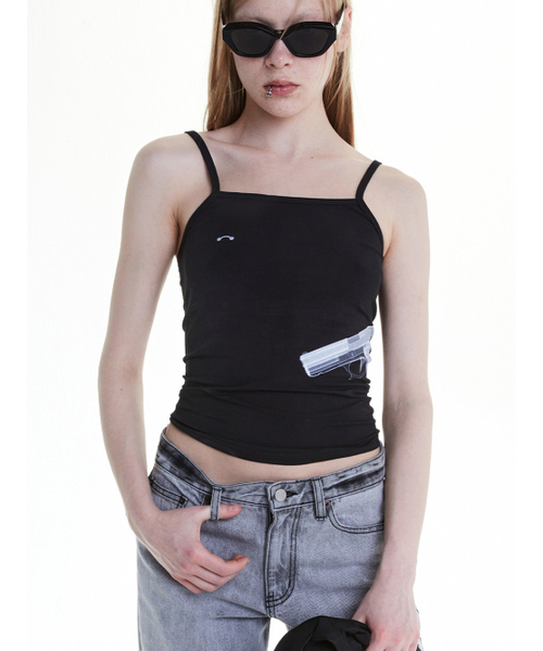 WHOLE PAPER(ホールペーパー)の「ガンX線スリーブレス(ブラック)(Tシャツ/カットソー・レディース・その他・MEDIUM/SMALL)」の7枚目の写真